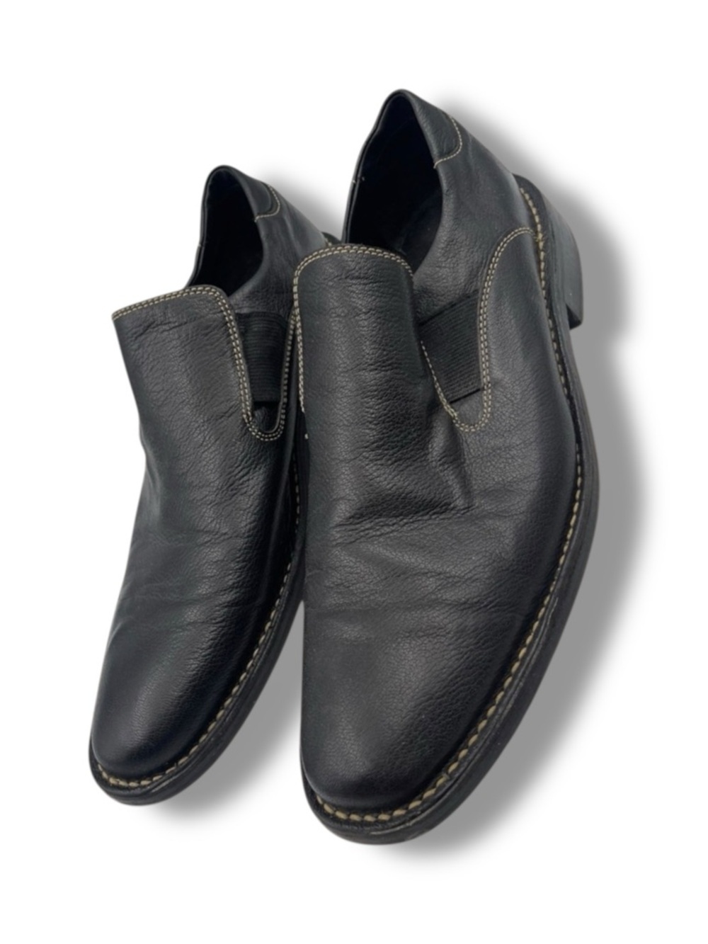 Cole Haan Men's Dark Brown Leather Slip On Dress Loafers  CO3507 Size 10 1/2